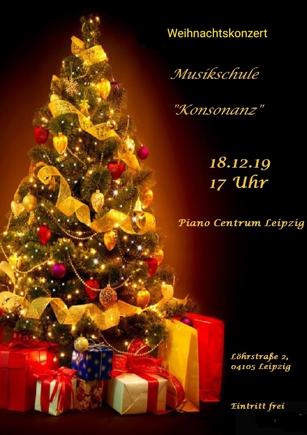 Plakat zum Weihnachtskonzert